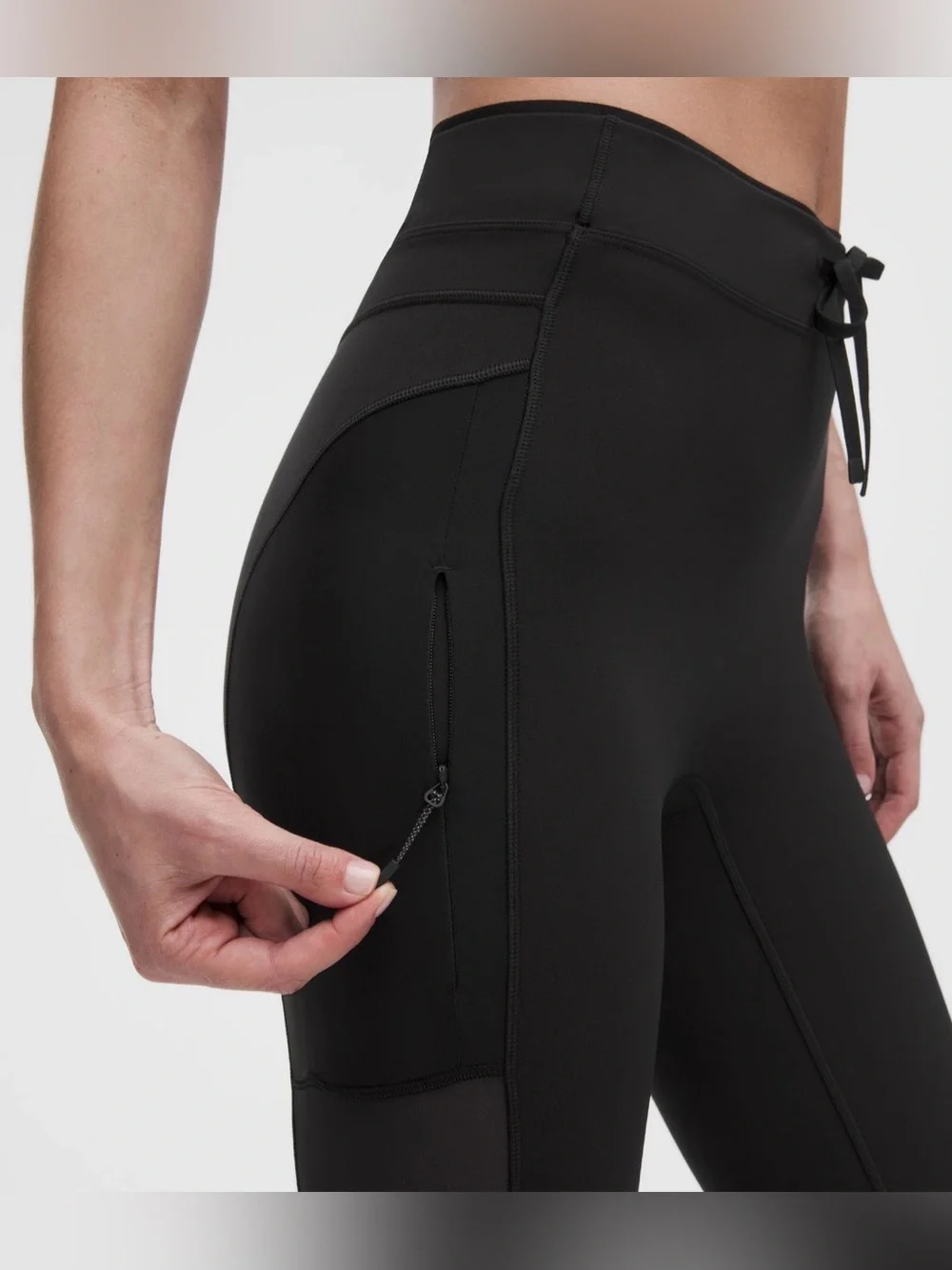 Lululemon No Line High Rise Run Tight 25” Black Sz 8 NWT